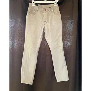 Kiton Napoli Beige Jean Pants, Size 33